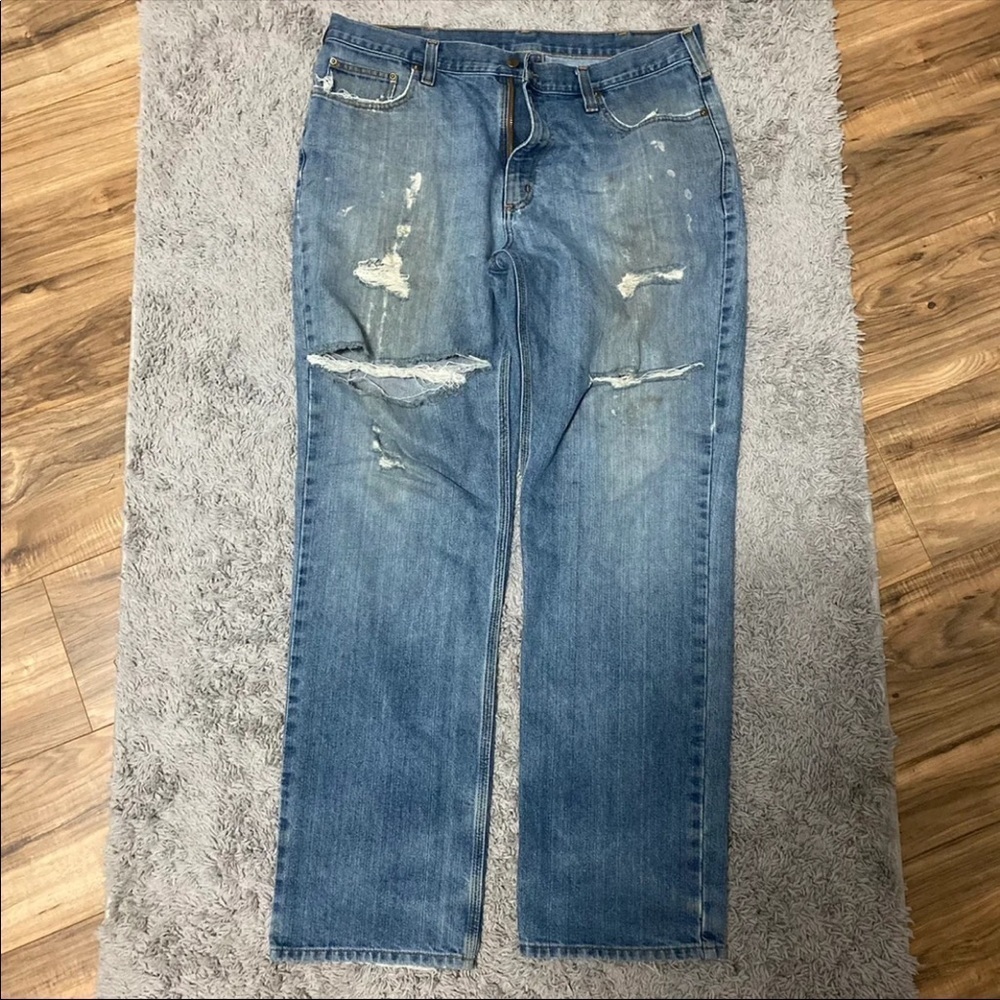 Carhartt mens Jeans distressed 38x34